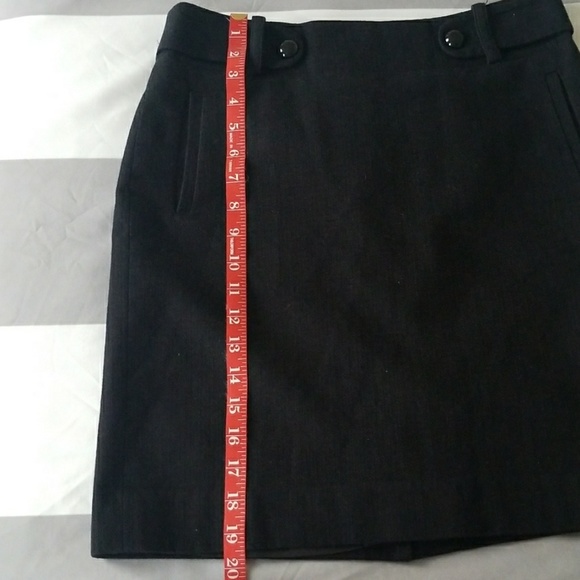 Banana Republic Linen Button Skirt Black 4 - Picture 4 of 6